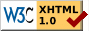 W3C準拠のXHTMLです